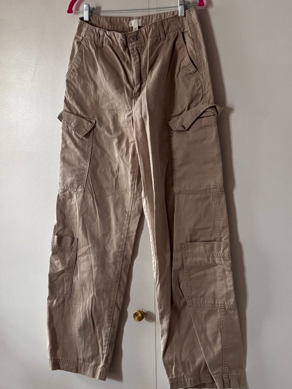 H&M Cargo Wide Leg Pant 8 Chino